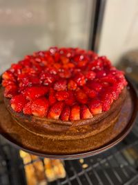 Unsere hausgemachte Erdbeer Pudding Torte